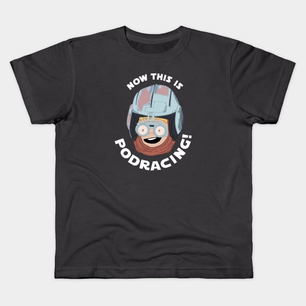 Now This is Podracing! Kids T-Shirt by theunderfold